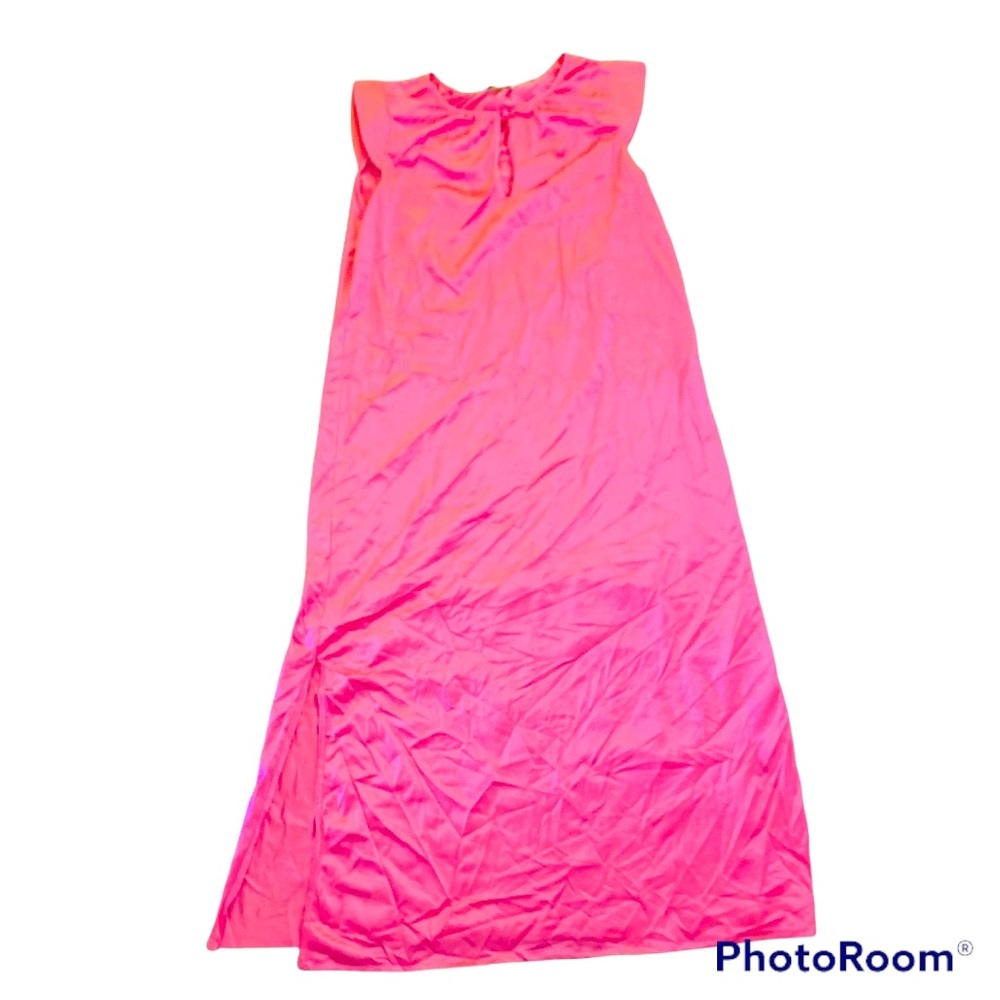 Diane Von Furstenberg Nightgown, vintage floor length carnation pink